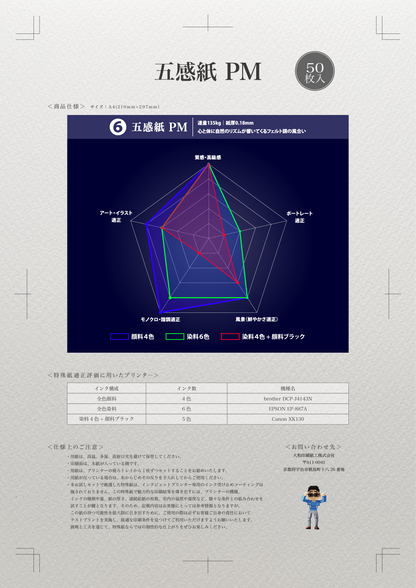 【特殊紙】五感紙 PM