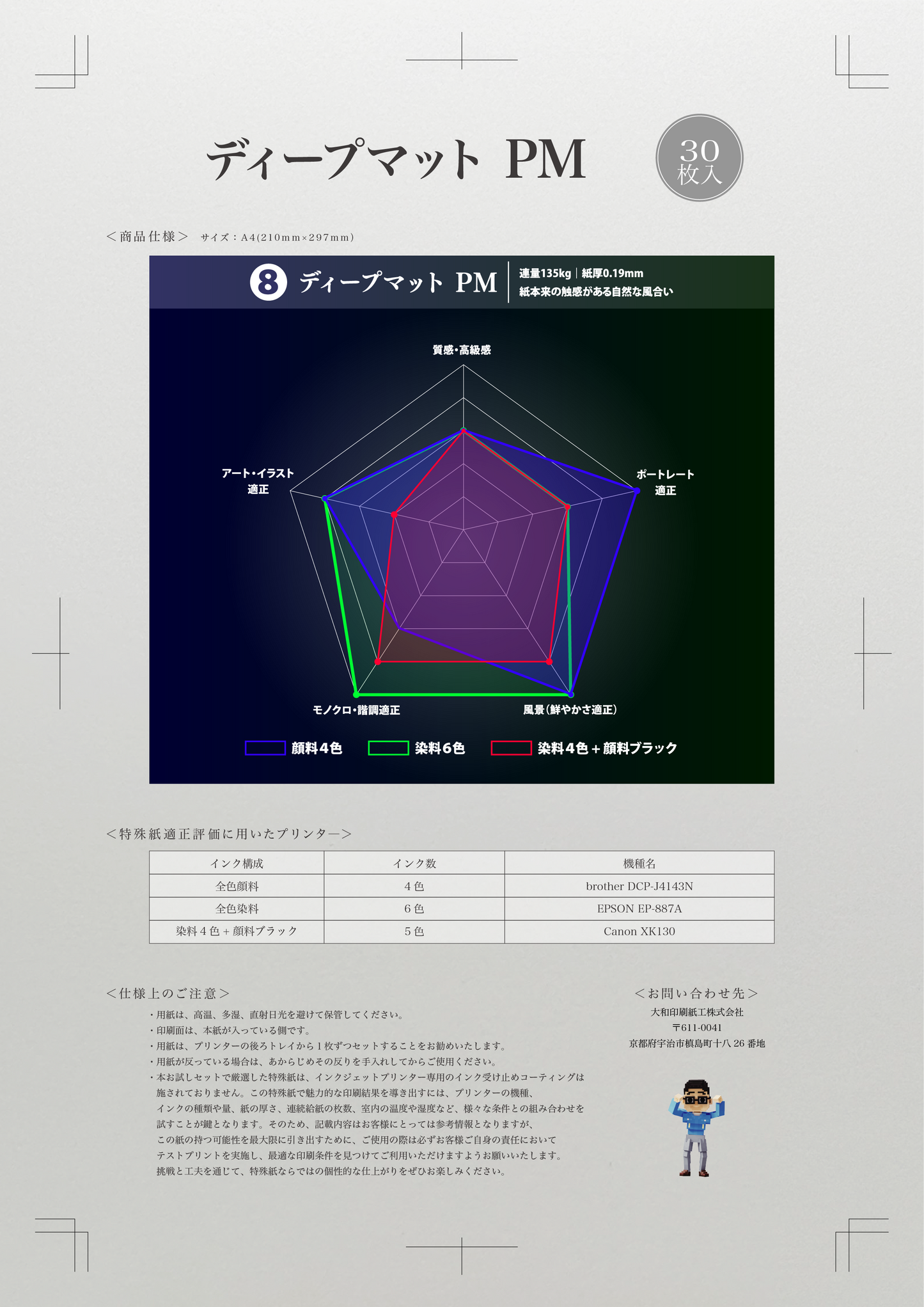 【特殊紙】ディープマット PM